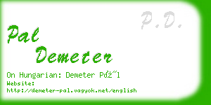 pal demeter business card